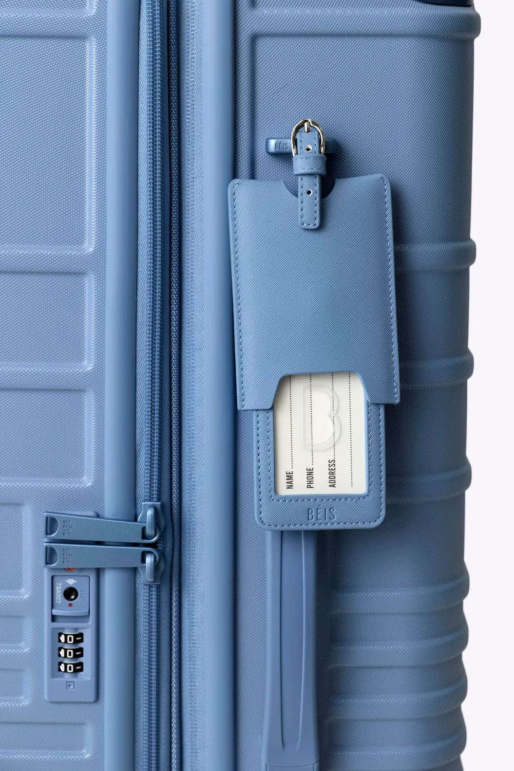 Beis The Luggage Tag etichetta bagaglio blu polvere
