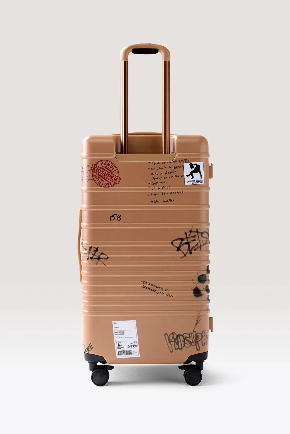 Beis KidSuper The Trunk Check-In Roller valigia Cargo baule