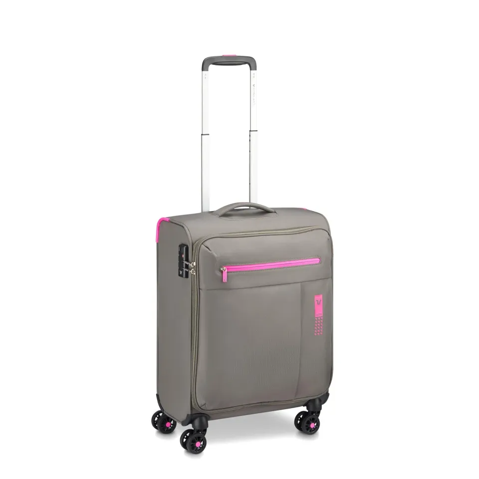 Roncato Neon Lite trolley cabina morbido 4 ruote TSA leggero
