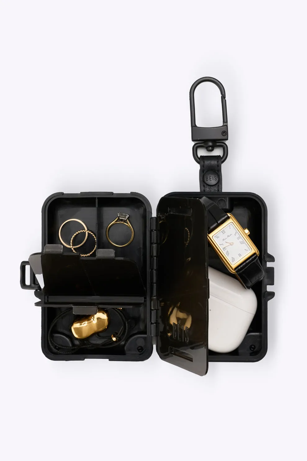 Beis Micro Roller Charm mini trolley nero
