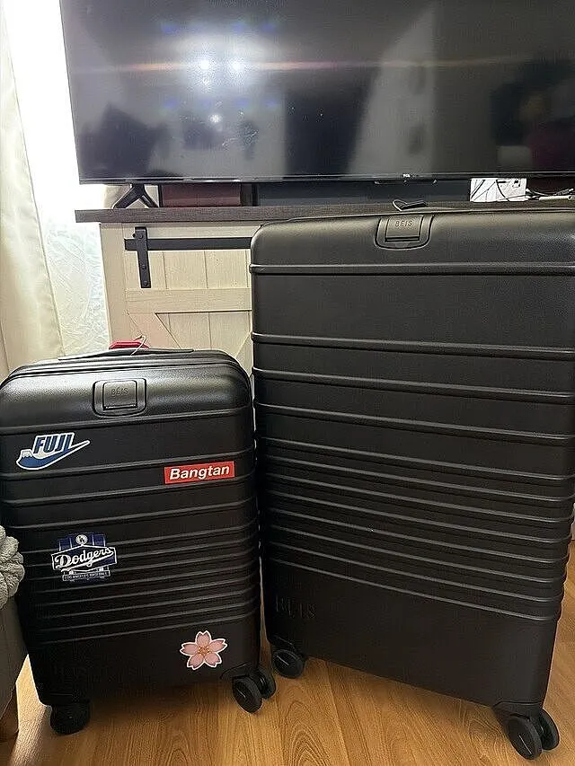 Beis The Roller Medium Check-In valigia rosso Mickey Mouse