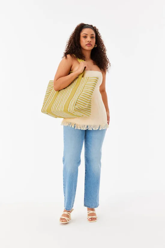 Beis Vacation Tote shopper Honey Stripe