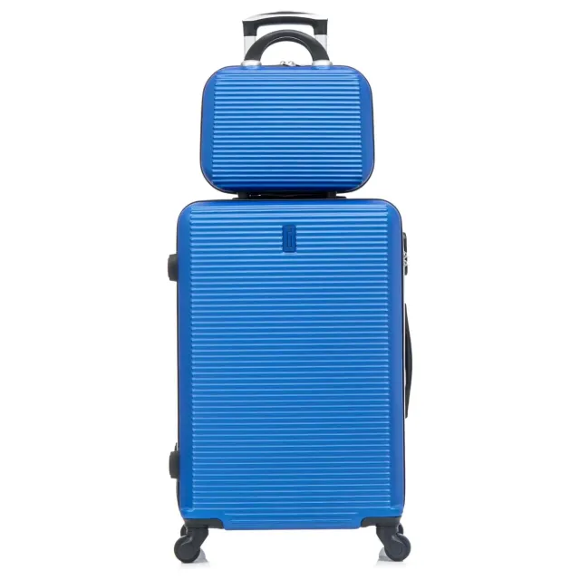 CELIMS Weekend Valigia XL 75 cm + Beauty ABS blu