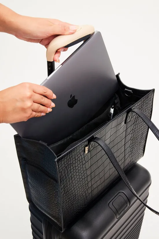 Beis Work Tote borsa tote nero cocco vegana
