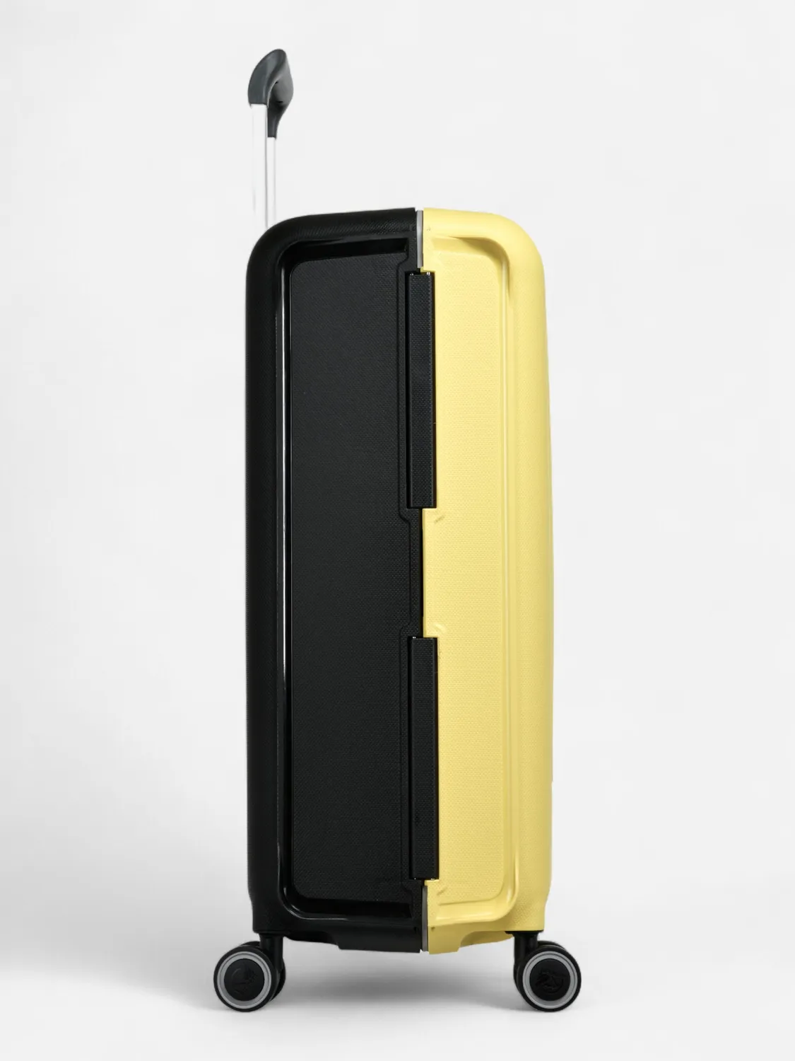 Eminent Vertica valigia media nero giallo rigida