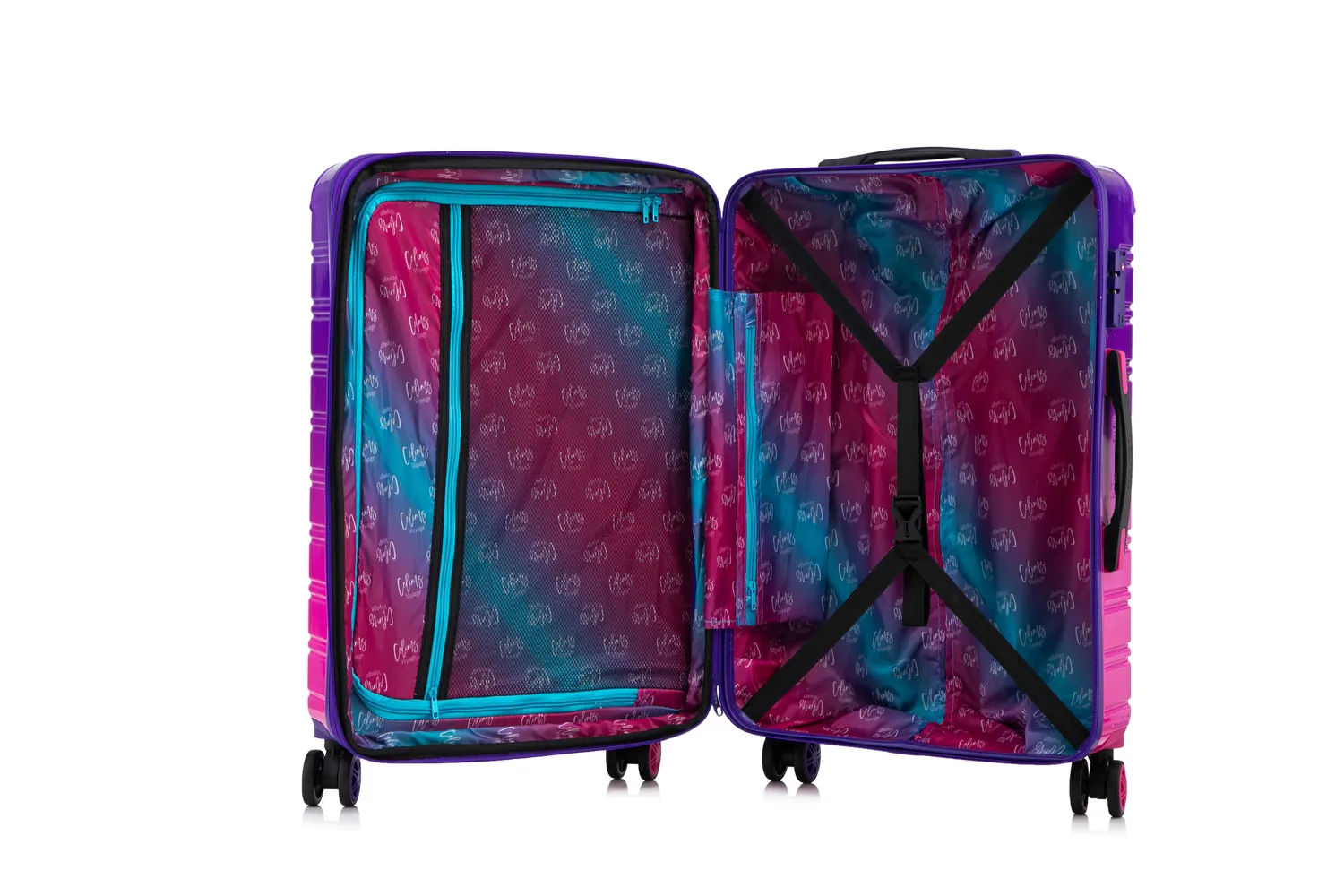 CELIMS set 3 valigie policarbonato ocean sunset 55+65+75 cm