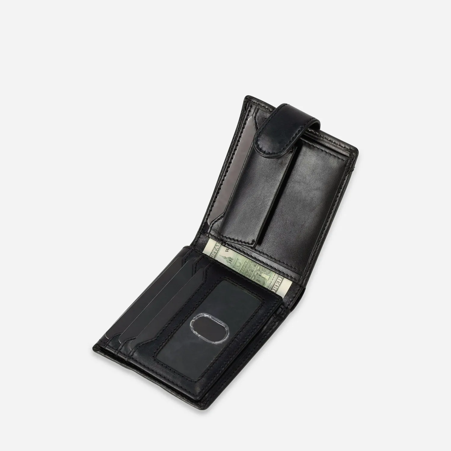 Jekyll Hide Oxford Portafoglio Uomo Nero Pelle Monete