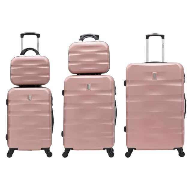 CELIMS AeroWave Set 5 Valigie 75-65-55 Oro Rosa Rigide