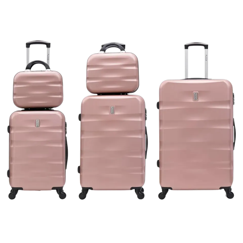 CELIMS AeroWave Set 5 Valigie 75-65-55 Oro Rosa Rigide