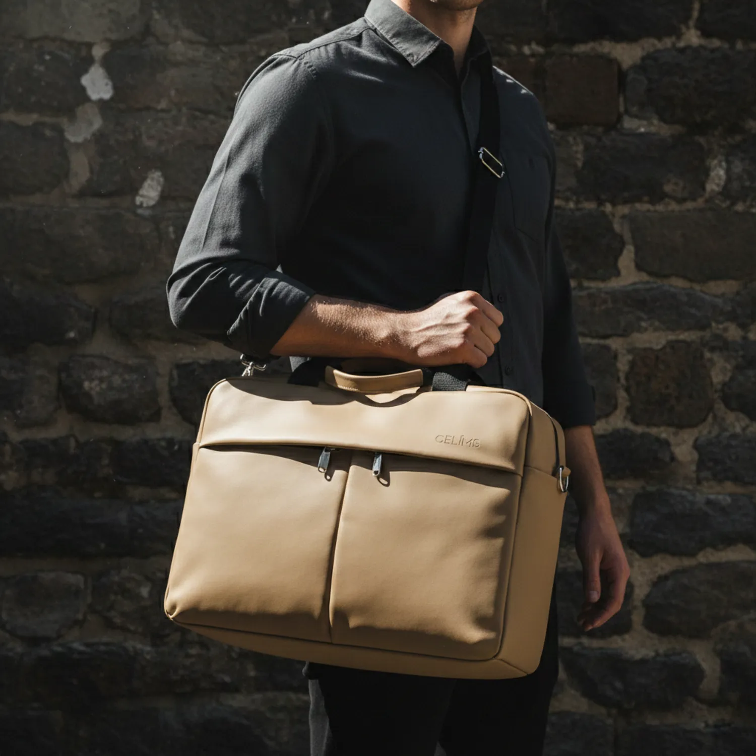 CELIMS Daily borsa 24H 40x30x20 beige impermeabile