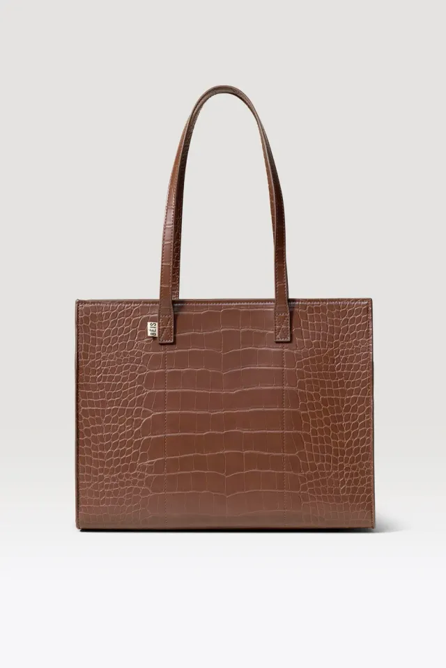 Beis Work Tote borsa tote maple croc vegana