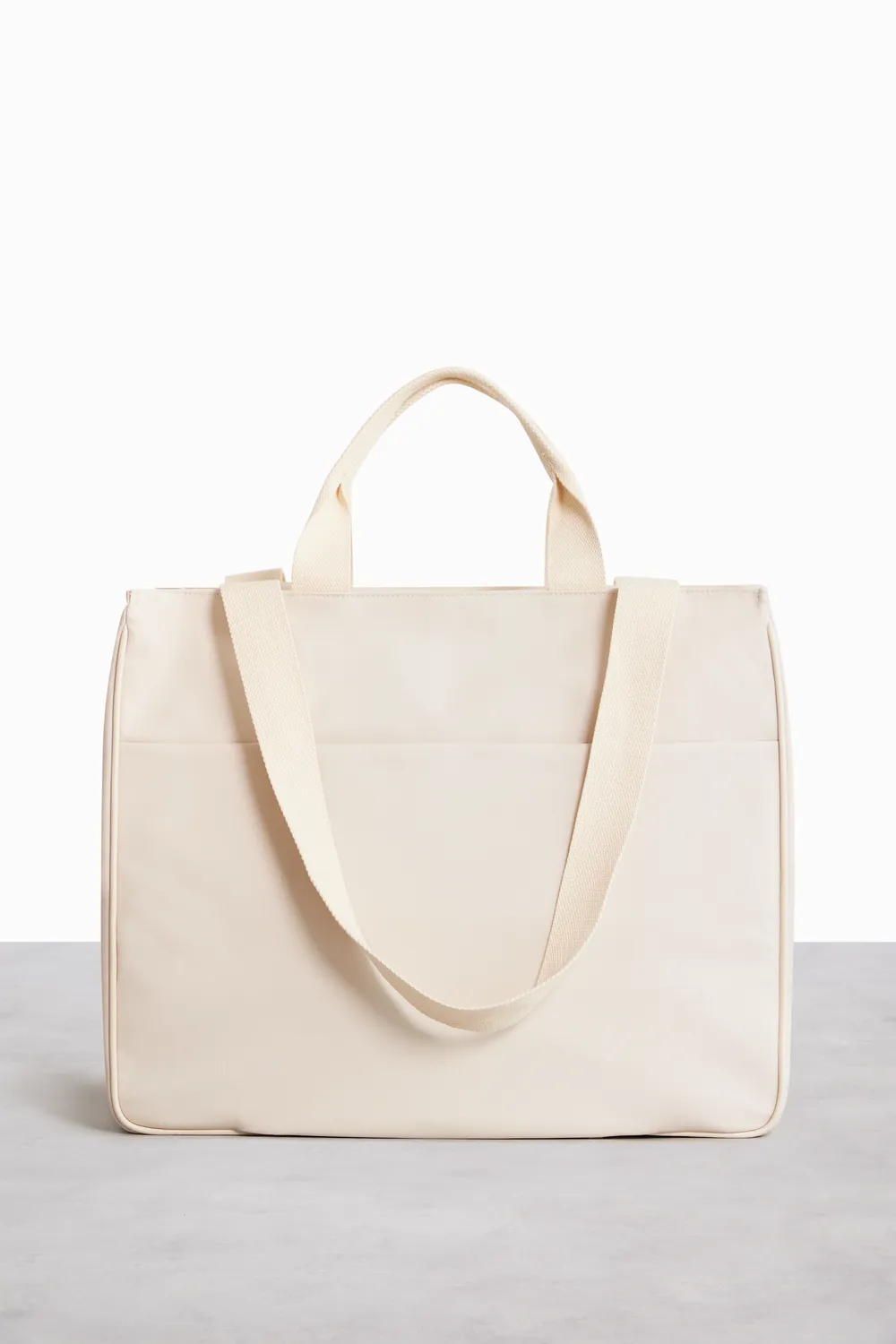 Beis East To West Tote borsa Beige riciclata