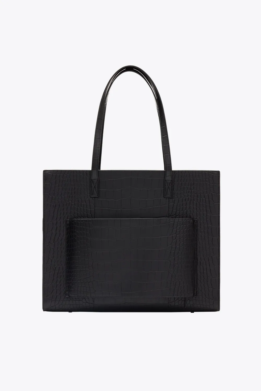Beis Large Work Tote borsa tote nero croc