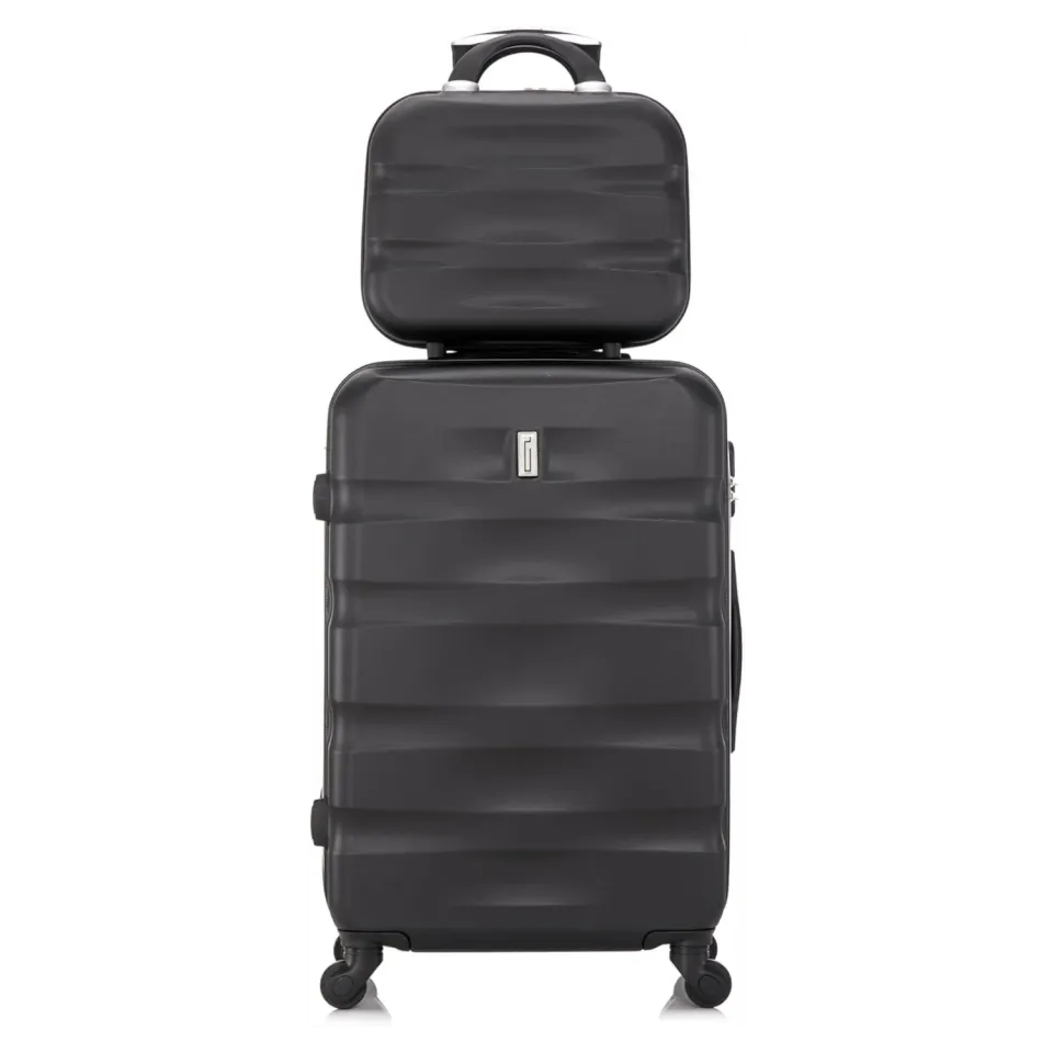 CELIMS AeroWave XL valigia stiva 75 cm Nera ABS + vanity