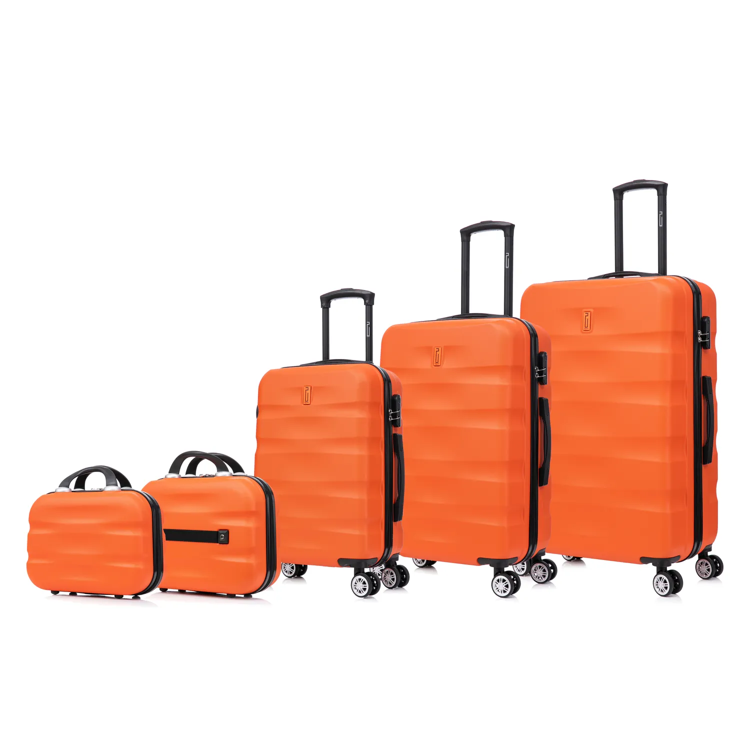 CELIMS AeroWave set 5 valigie ABS nero + beauty