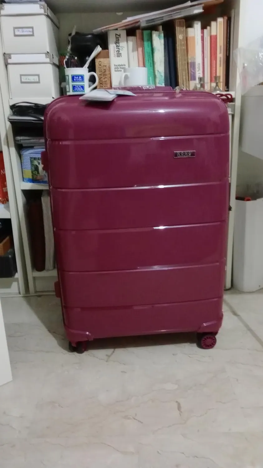Kono Valigia Media 65cm 66L Nera Rigida Polipropilene