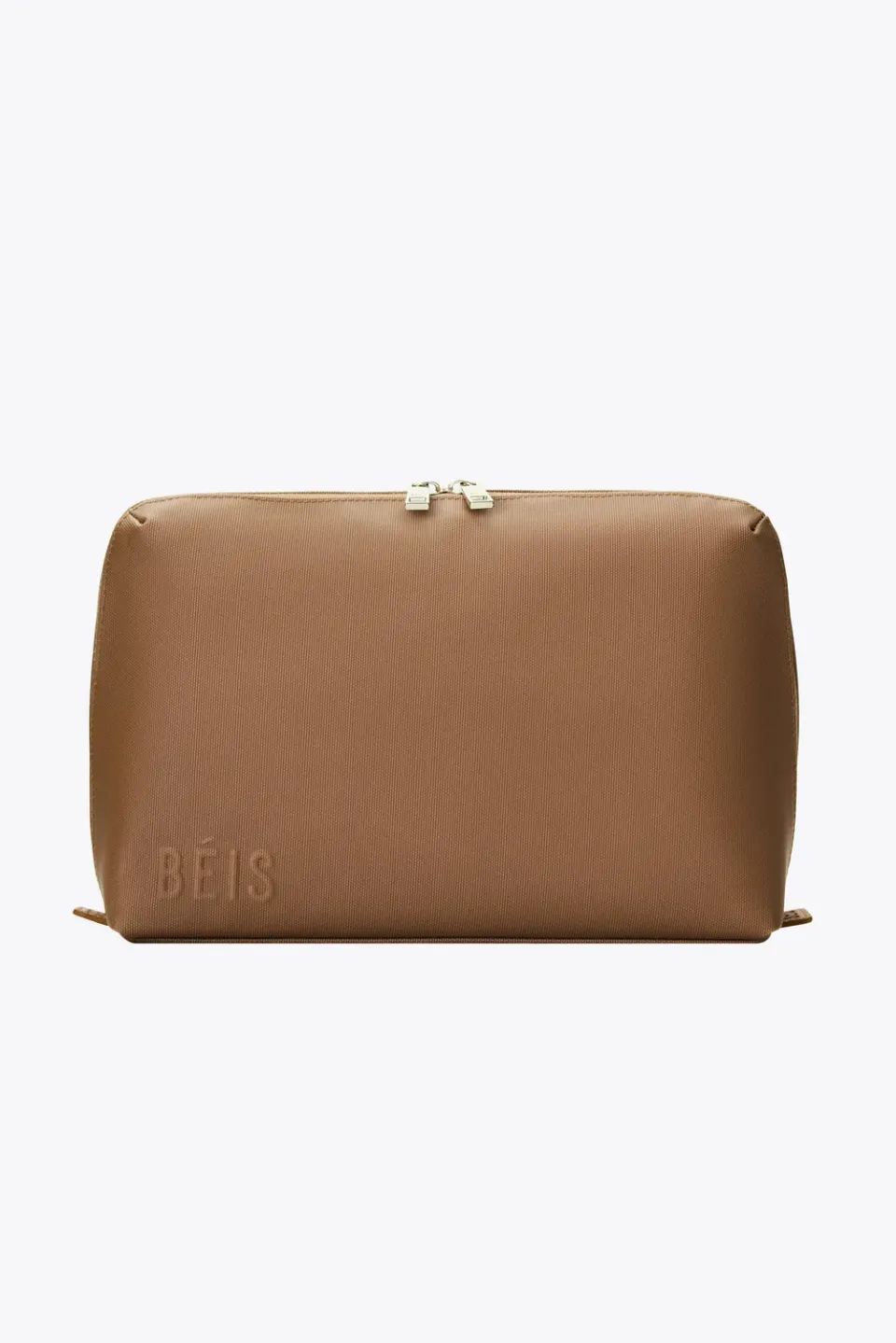 Beis Large Cosmetic Pouch pochette Camel tasca termica