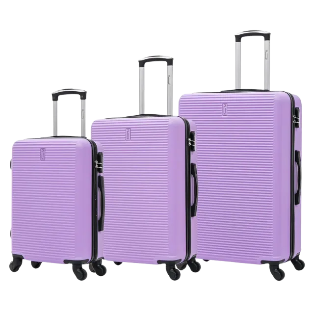 CELIMS Set 3 Valigie ABS Rigide Viola 55+65+75 cm