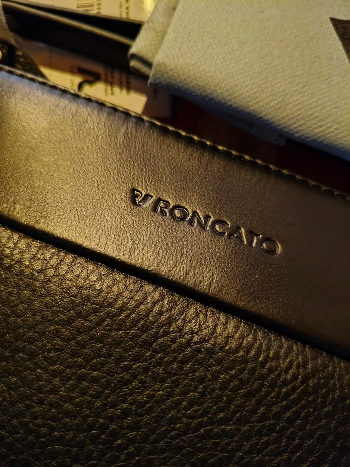 Roncato Alaska borsello uomo nero piatto