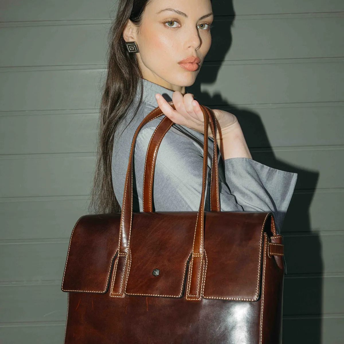 Jekyll Hide borsa lavoro donna pelle Nero porta PC 15"