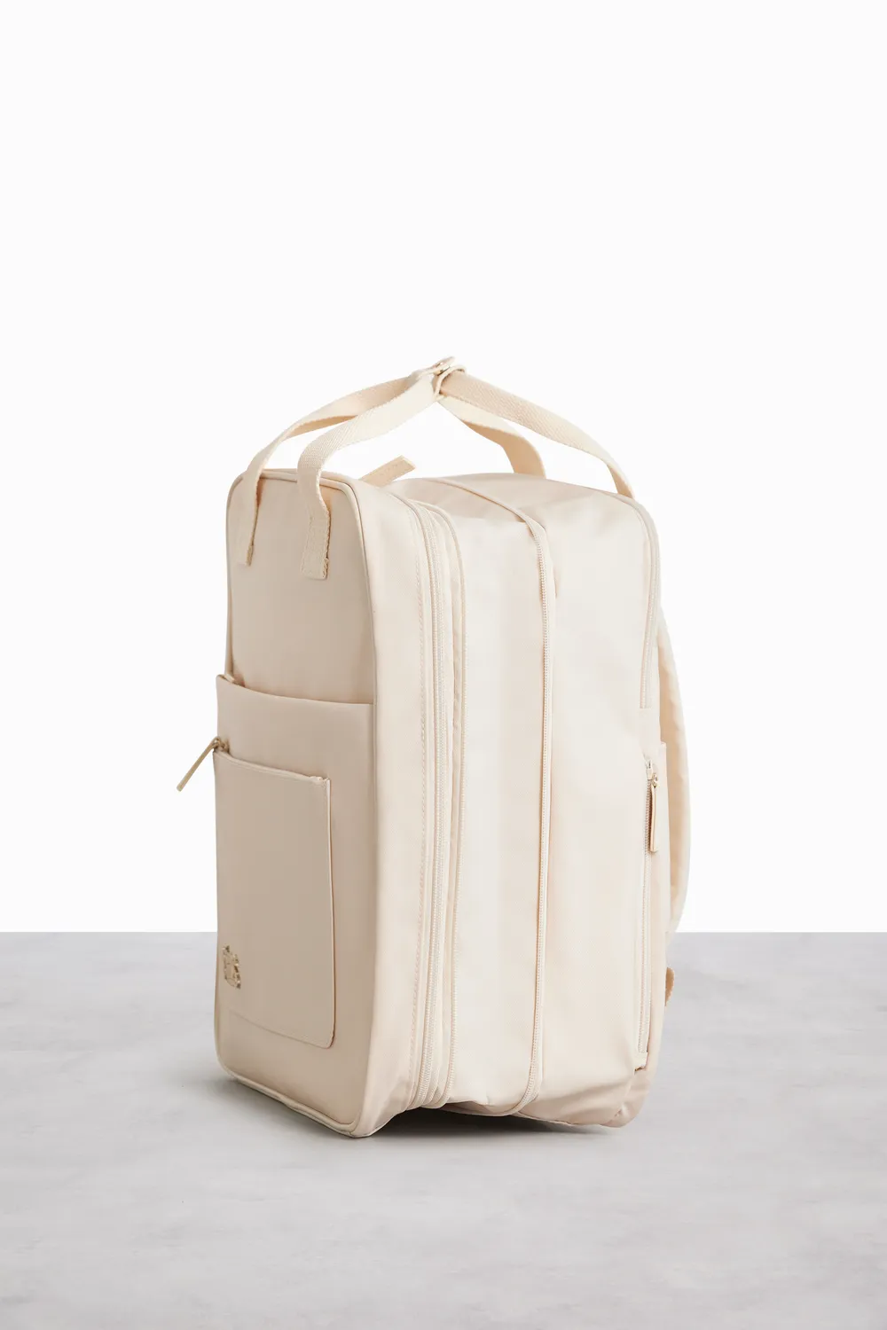 Beis Expandable Backpack zaino beige estensibile