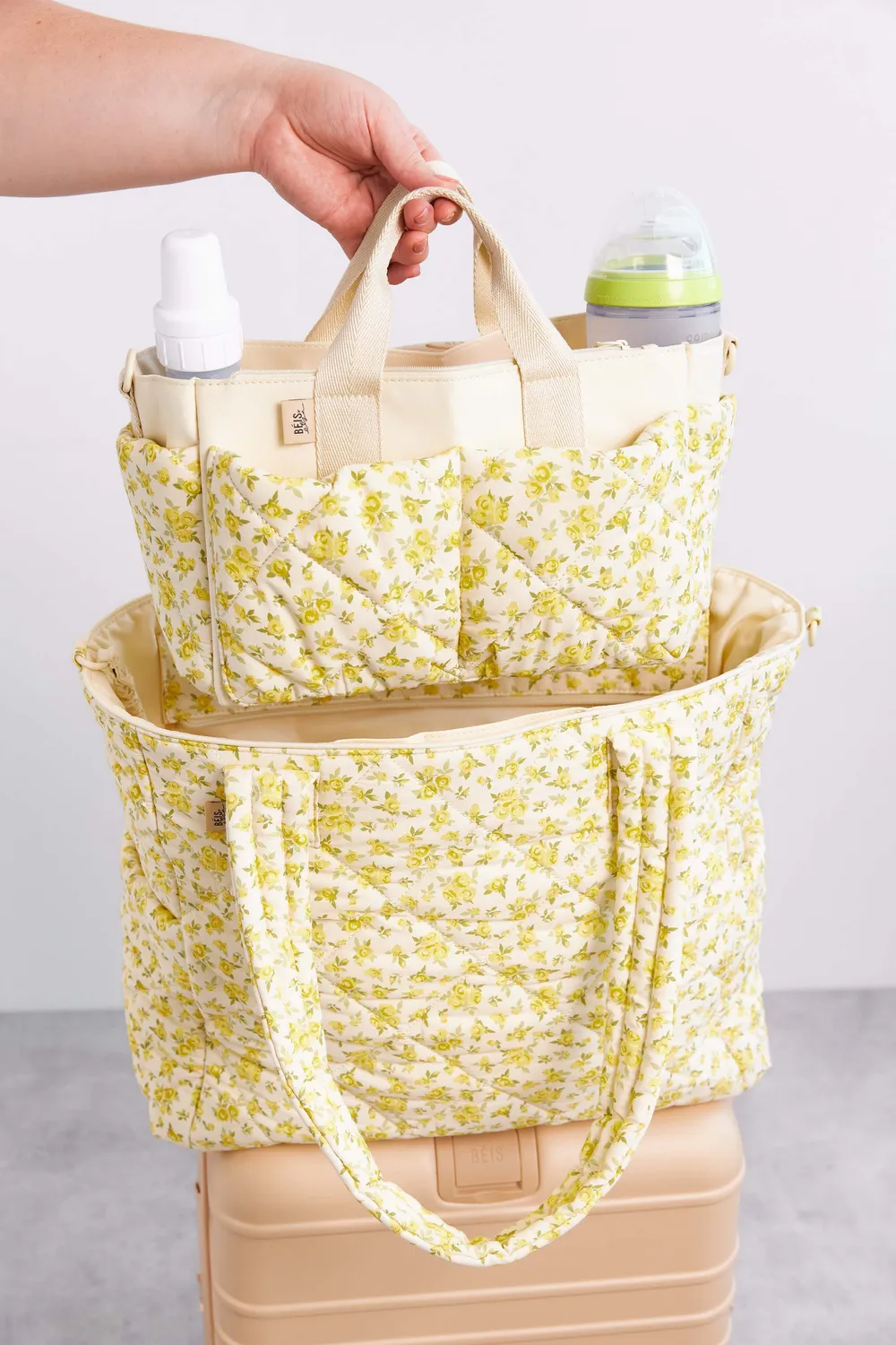 Beis The Caddy organizer neonato Garden Party compatto
