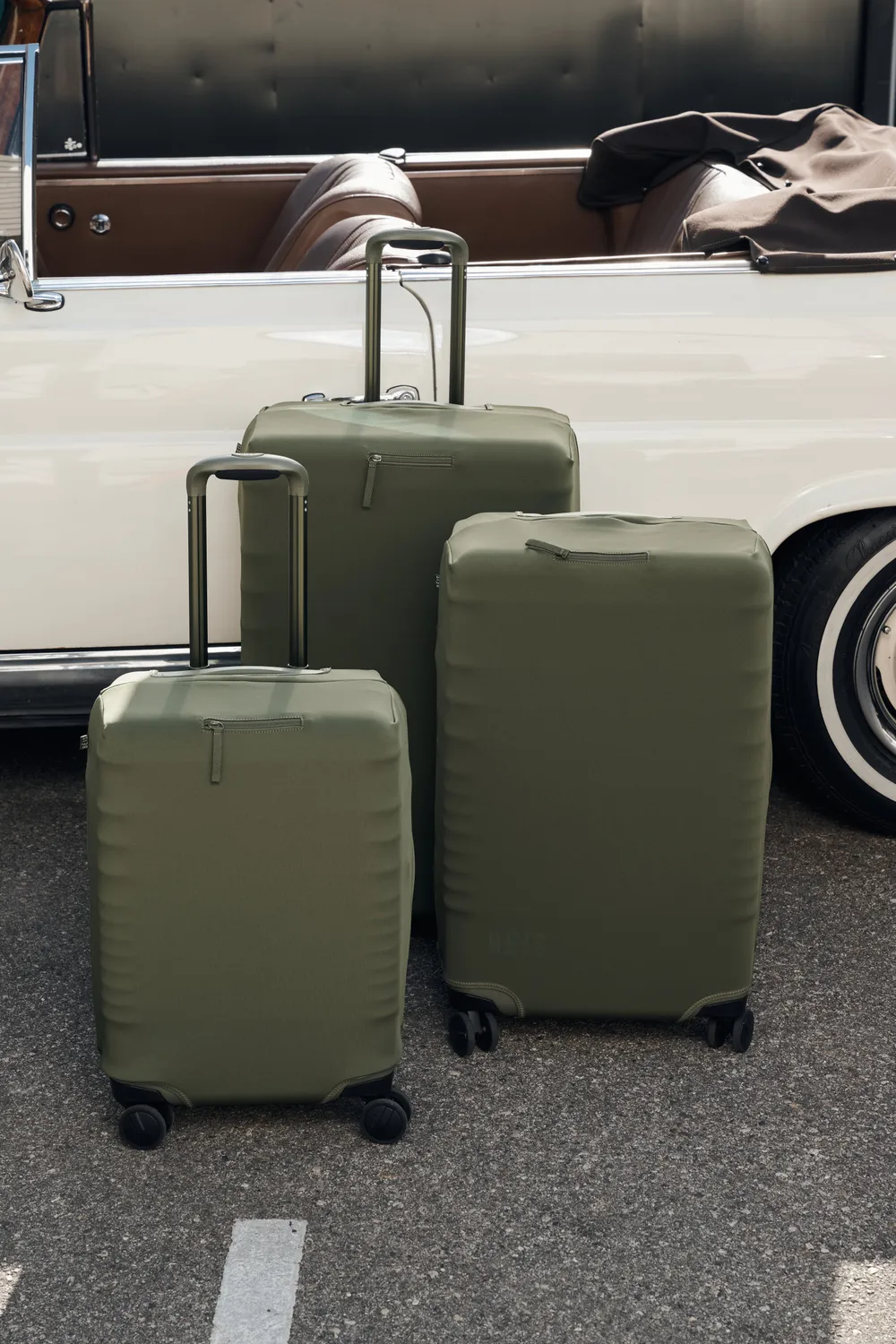 Beis Large Check-In copertura valigia oliva da stiva