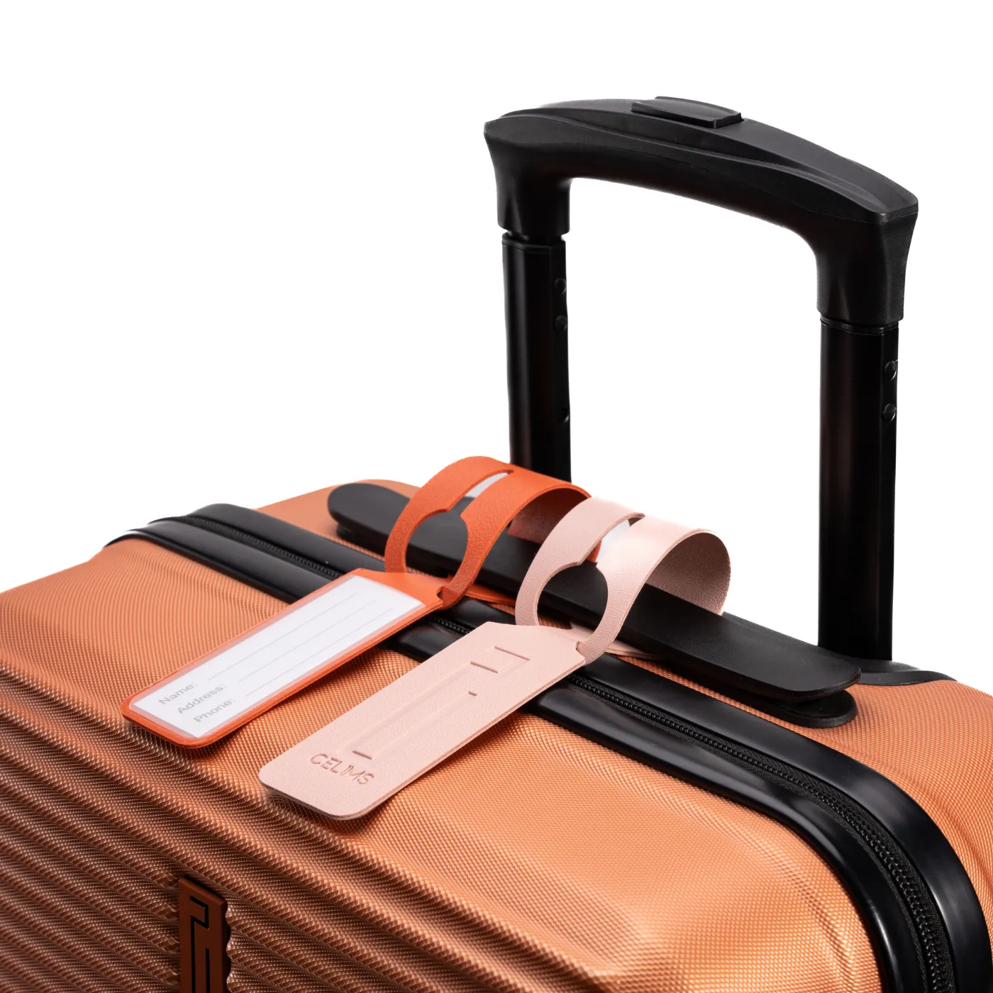 CELIMS etichetta valigia porta nome bagaglio orange resistente