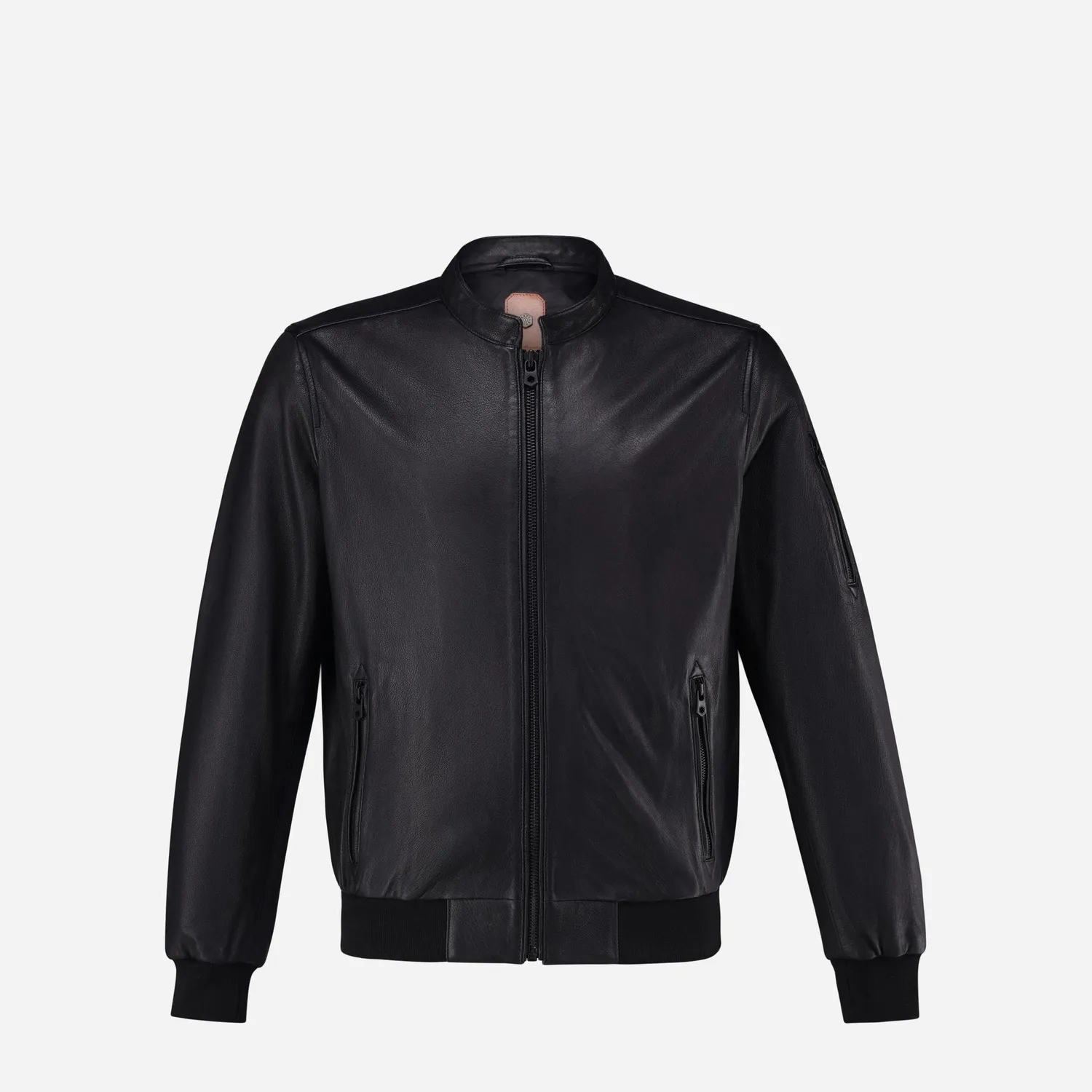 Jekyll & Hide Reeves giacca pelle nera leggera