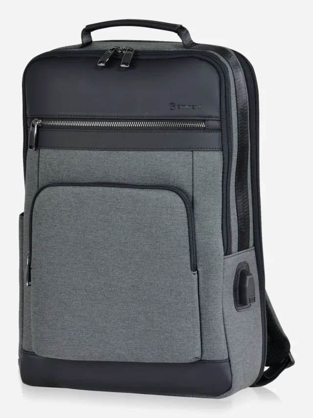 Eminent Urban Elite zaino grigio porta PC 14" espandibile USB