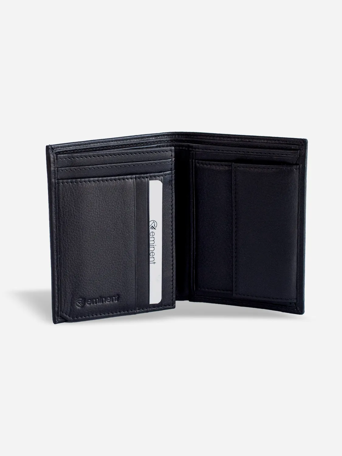 Eminent Kingston portafoglio uomo pelle nappa nero
