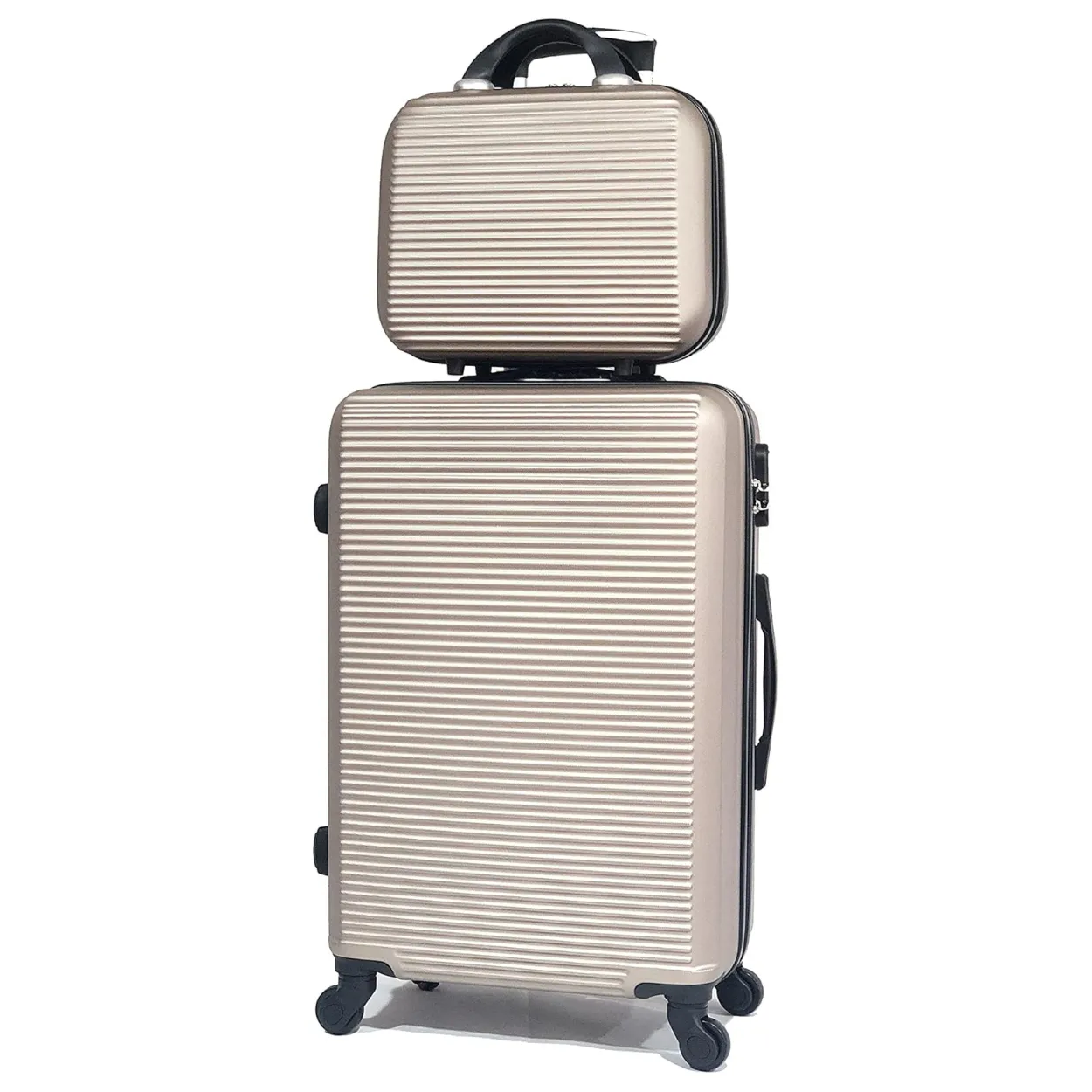 CELIMS Weekend set valigie ABS 6 pezzi con beauty