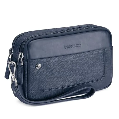 Roncato Alaska Borsello Uomo Blu Marino Piatto