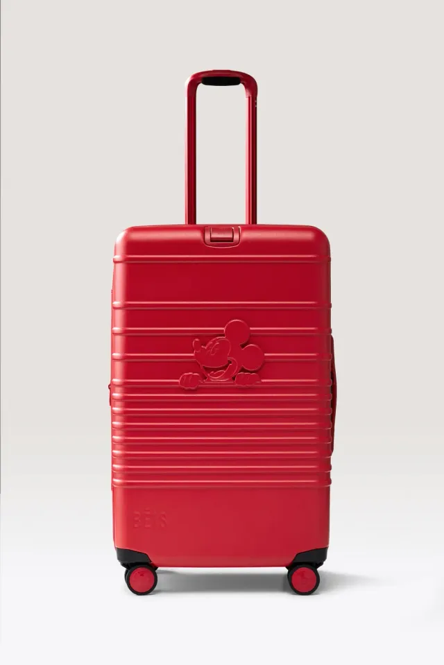Beis The Roller Medium Check-In valigia rosso Mickey Mouse