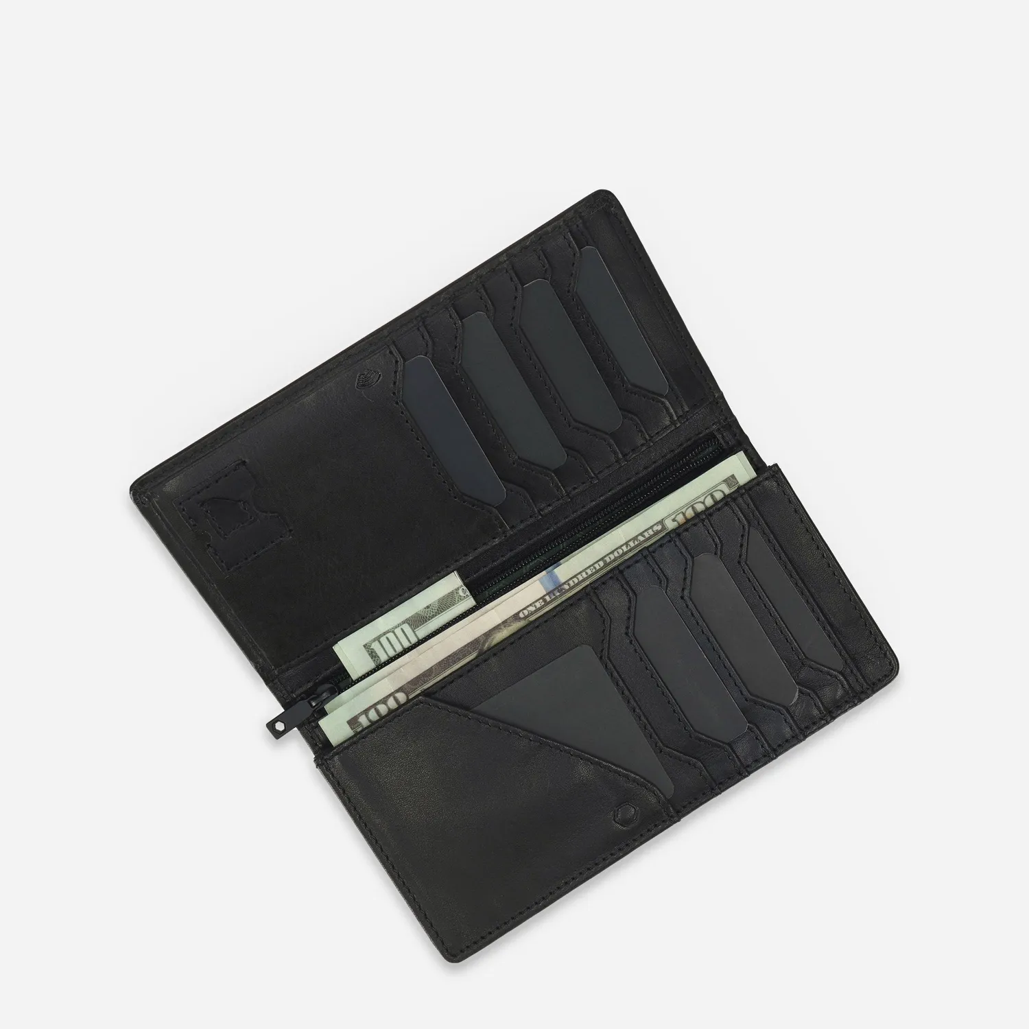 Jekyll & Hide Oxford Portafoglio Viaggio Nero pelle RFID
