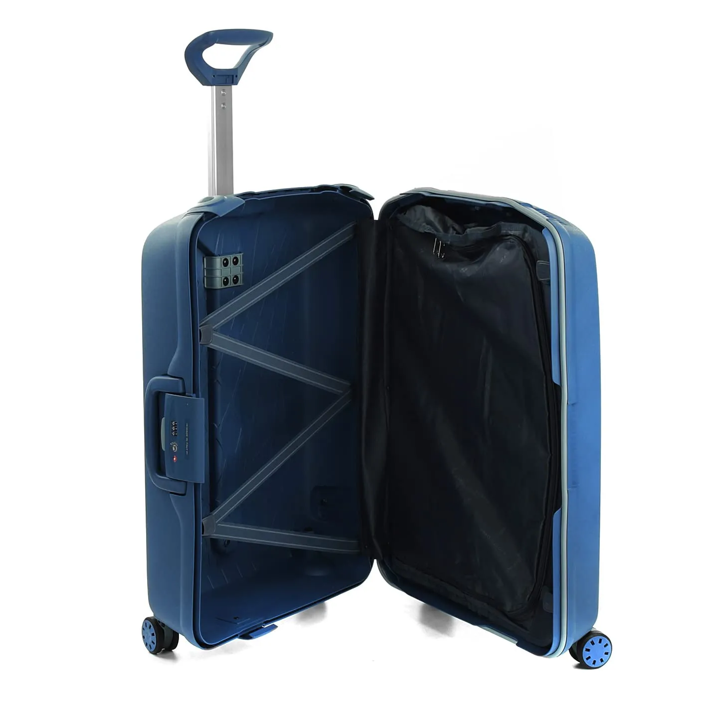 Roncato Light valigia rigida media blu avio 4 ruote