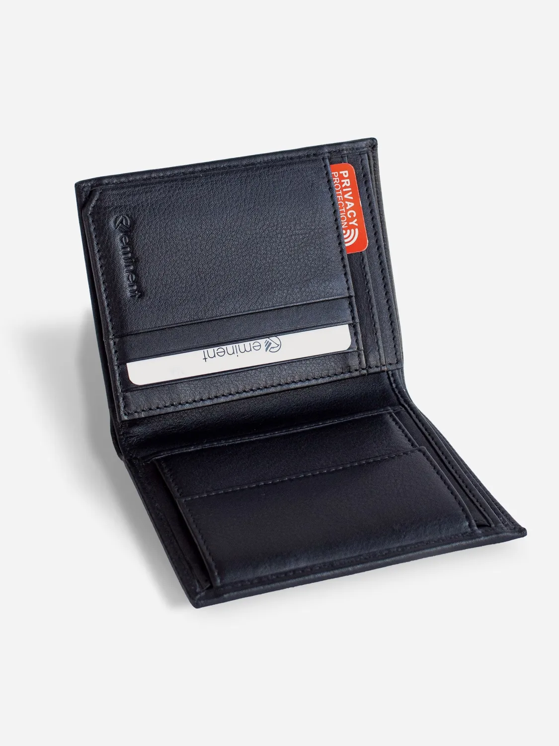 Eminent Kingston portafoglio uomo pelle nappa nero