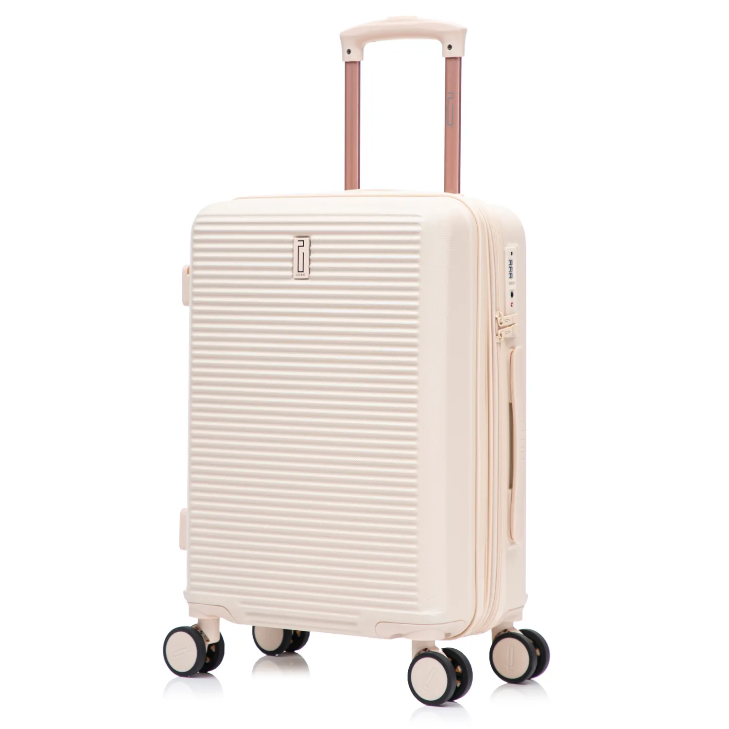 CELIMS Linea Weekend valigia cabina 55 cm beige rigida