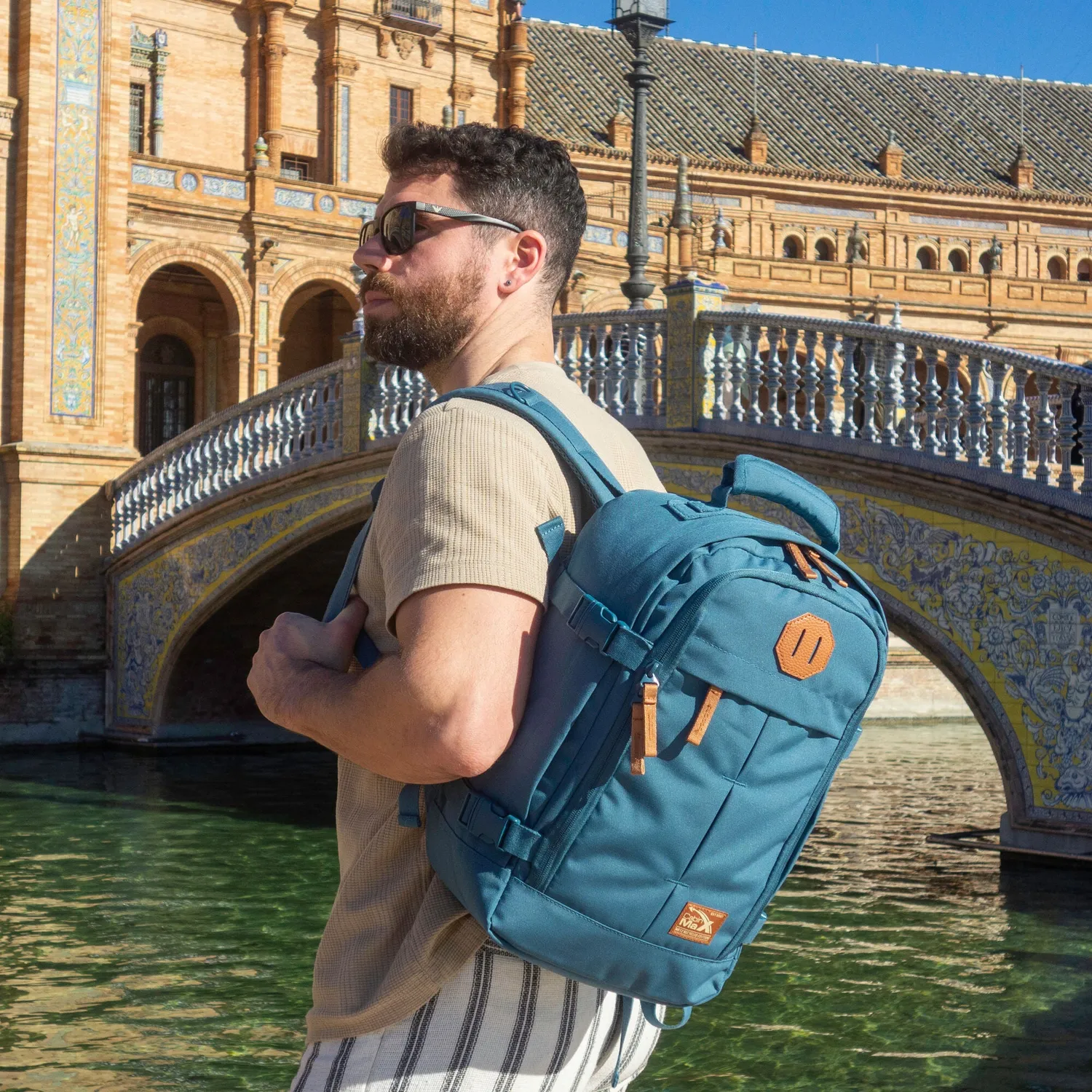 Cabin Max Metz 20L zaino bagaglio a mano 40x20x25 blu petrolio