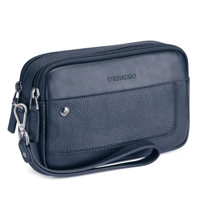 Roncato Alaska Borsello Uomo Blu Marino Piatto