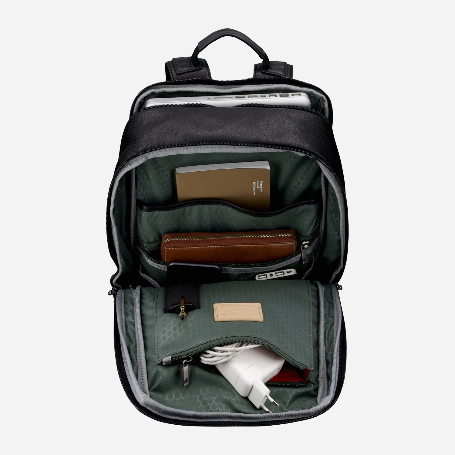 Jekyll & Hide Montana Laptop zaino pelle nero pieno fiore