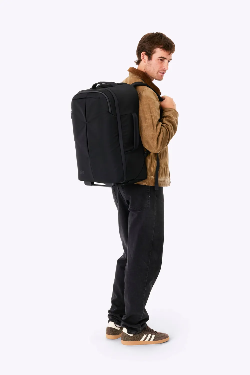 Beis Pro Rolling Backpack zaino trolley nero nylon 17"
