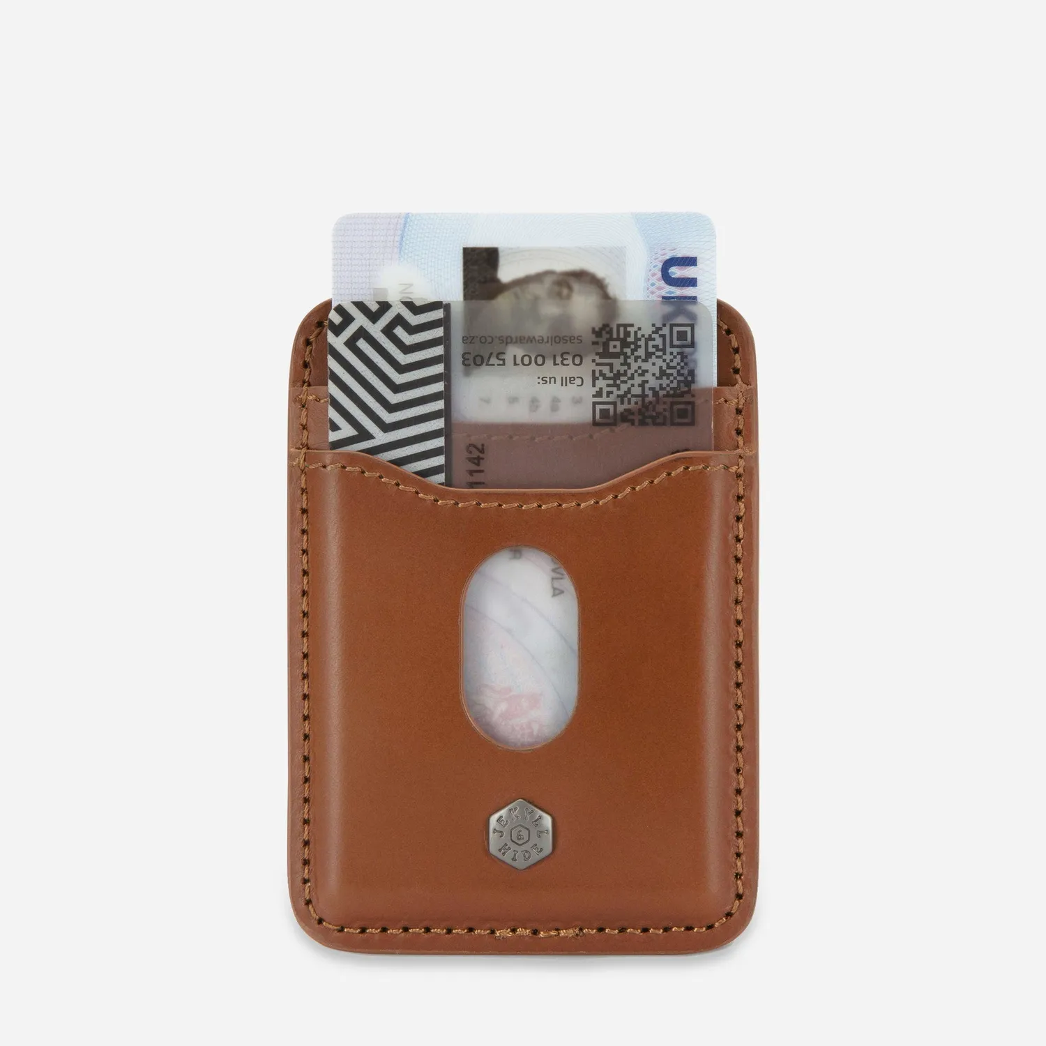 Jekyll & Hide MagSafe porta carte pelle clay