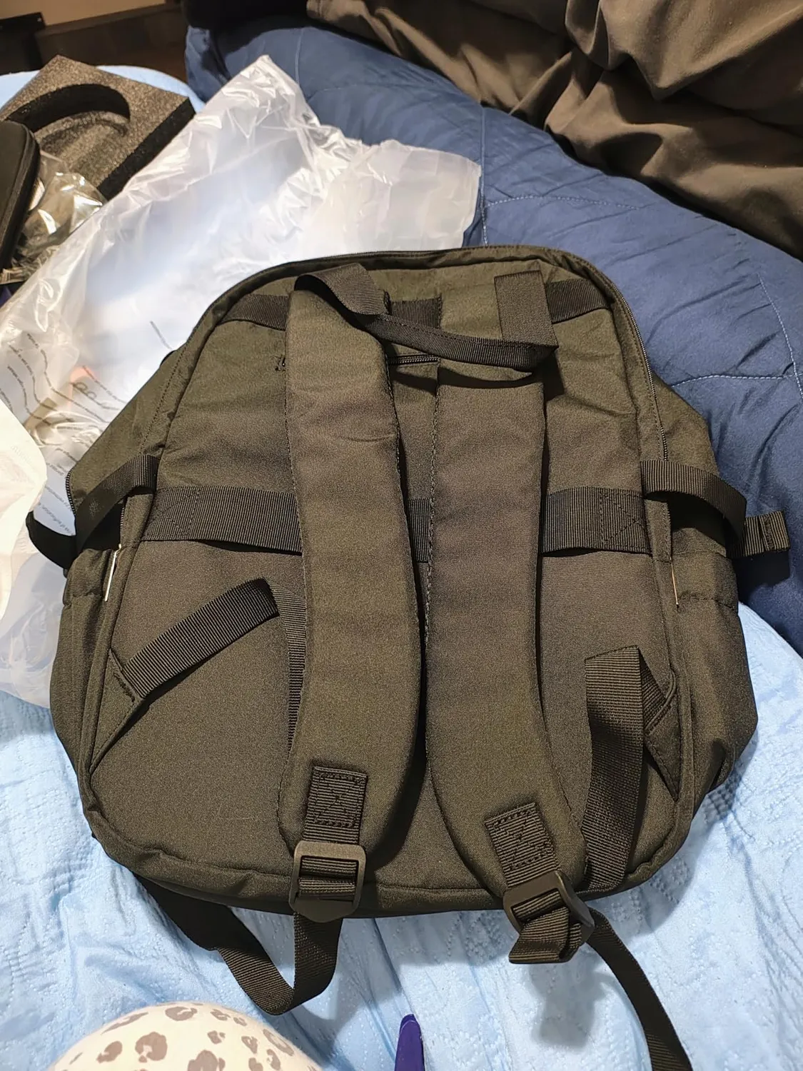 Kono zaino porta PC 15,6 pollici grigio/beige impermeabile