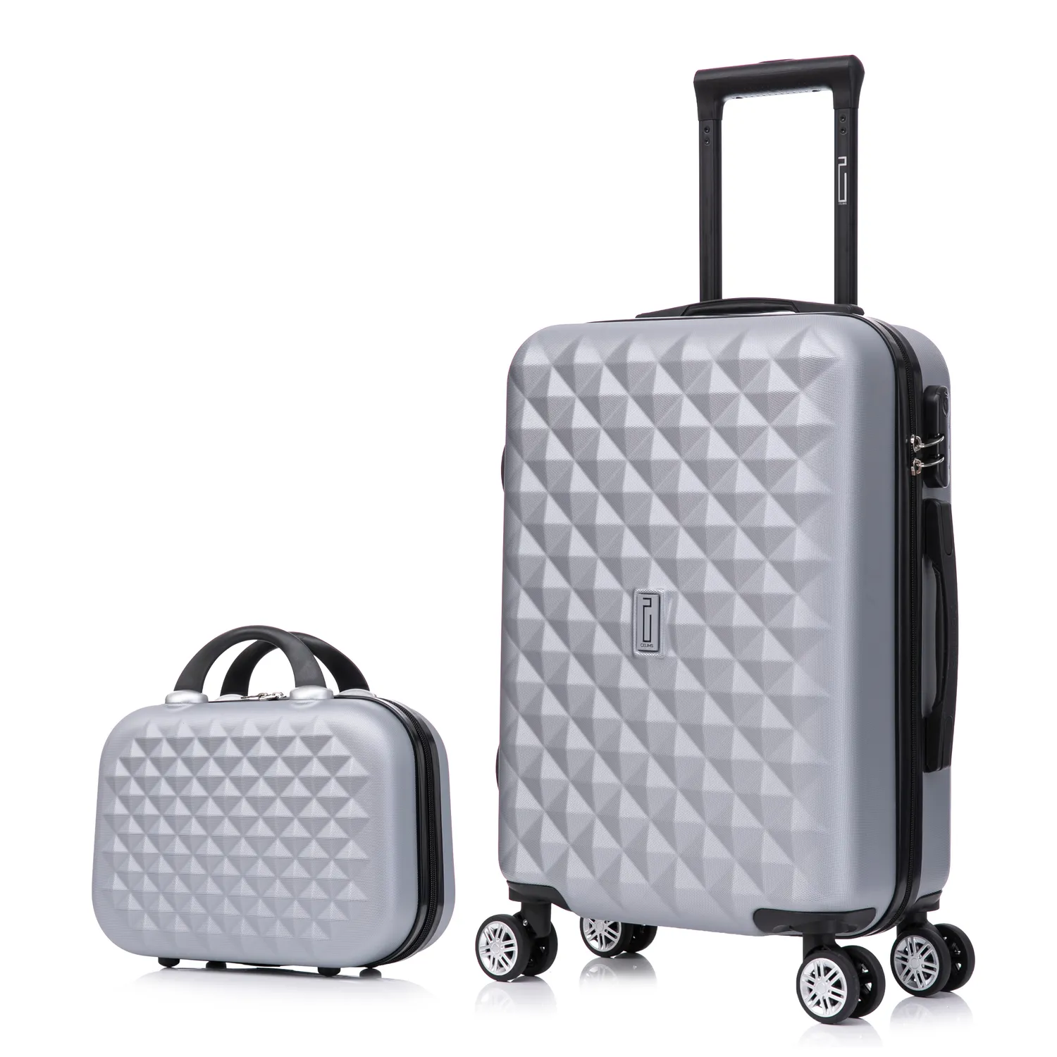 CELIMS Urban Valigia Cabina 55 cm + Beauty nera ABS