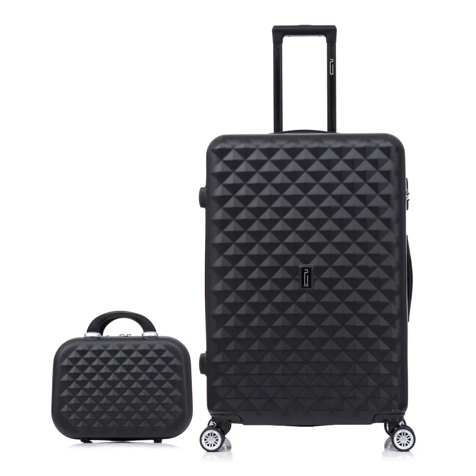 CELIMS Urban XL valigia stiva rigida nera 75 cm + beauty case
