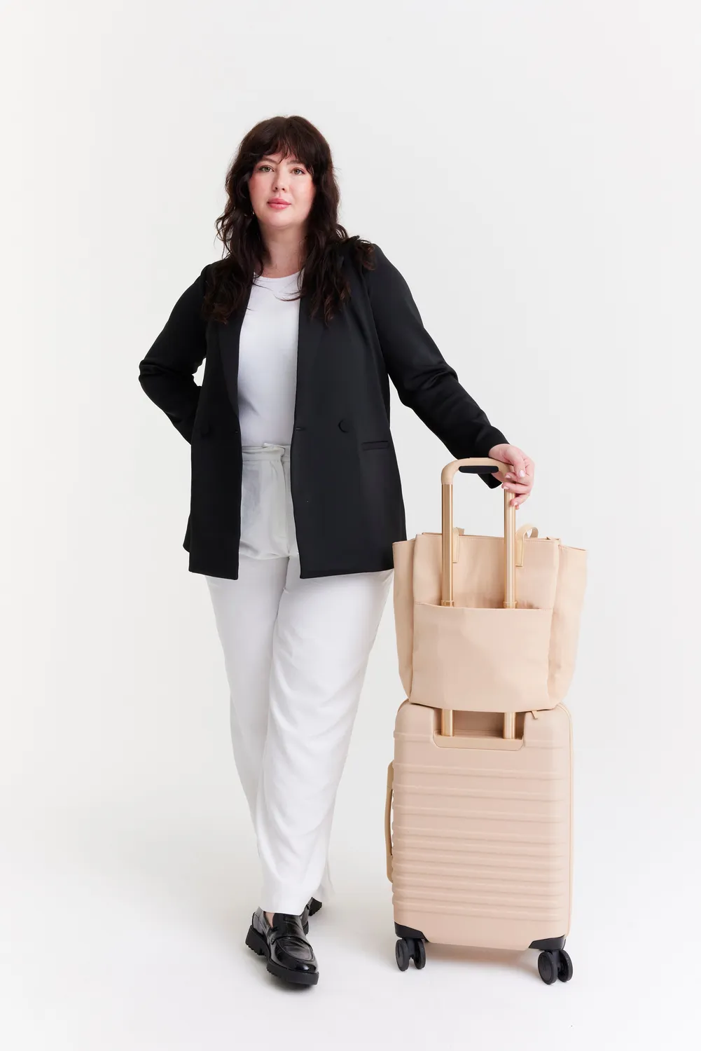 Beis Commuter Tote borsa beige nylon