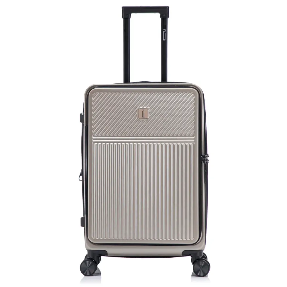 CELIMS Front Opening L 65 cm valigia stiva espandibile champagne