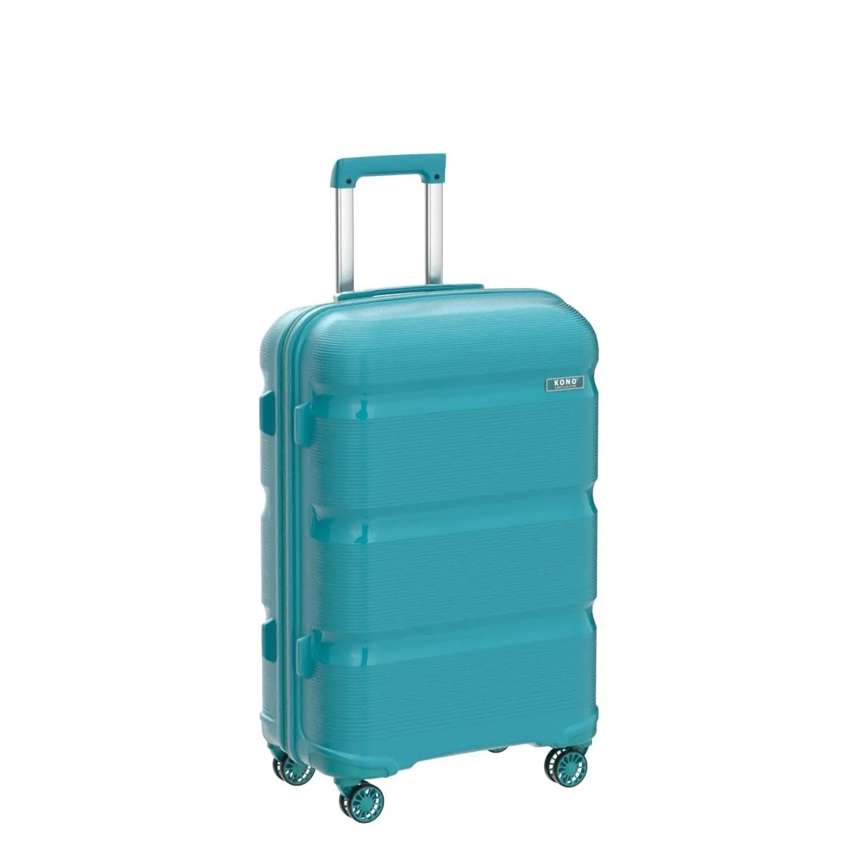 Kono Set 3 Valigie Trolley 55/65/76cm Turchese Rigide PP