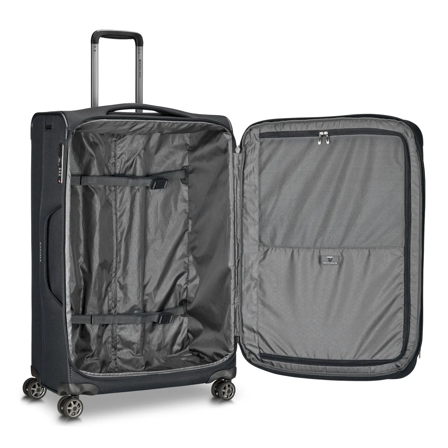 Roncato Gateway Trolley 78 cm Morbido Nero Espandibile